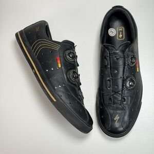 Specialized Stumpy II 1974 Cycling Shoes Men 11 Black Leather BOA Speed Lace MTB